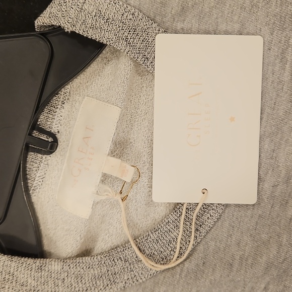 💕THE GREAT💕 The Sweatshirt Dress ~ Light Heather Grey Size 1 Small NWT - Picture 9 of 13